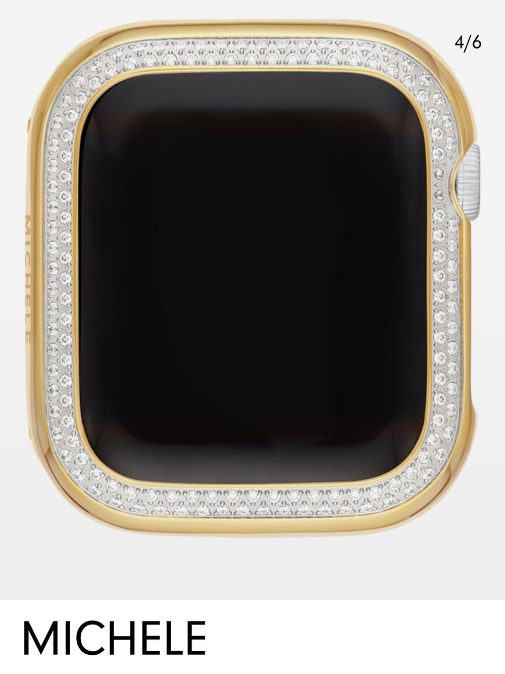 Michele Gold Crystal Bezel Case for Apple Watch 40